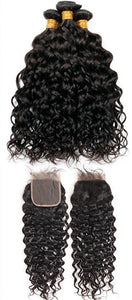 BE 3 Bundle Deal "Natural Wave/Closure" - Beautiful Essence Luxury Hair Collection