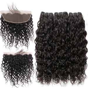 BE 3 Bundle Deal "Natural Wave/Frontal" - Beautiful Essence Luxury Hair Collection